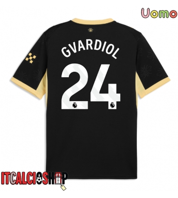 Manchester City Josko Gvardiol #24 Seconda Maglia 2026-27 Manica Corta